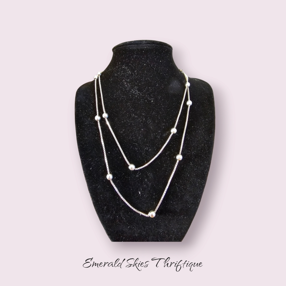 Beautiful‎ vintage sterling necklace